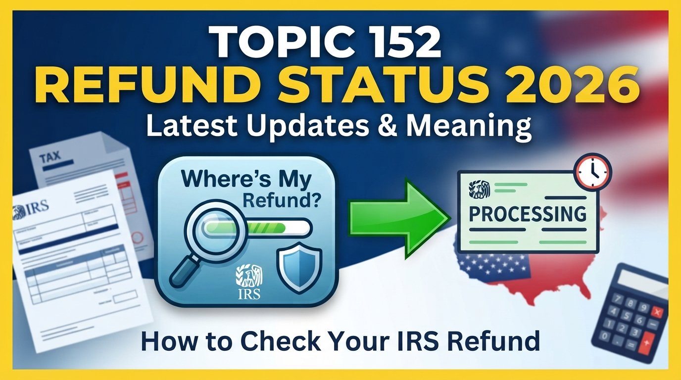 Tax Topic 152 Refund Status 2026